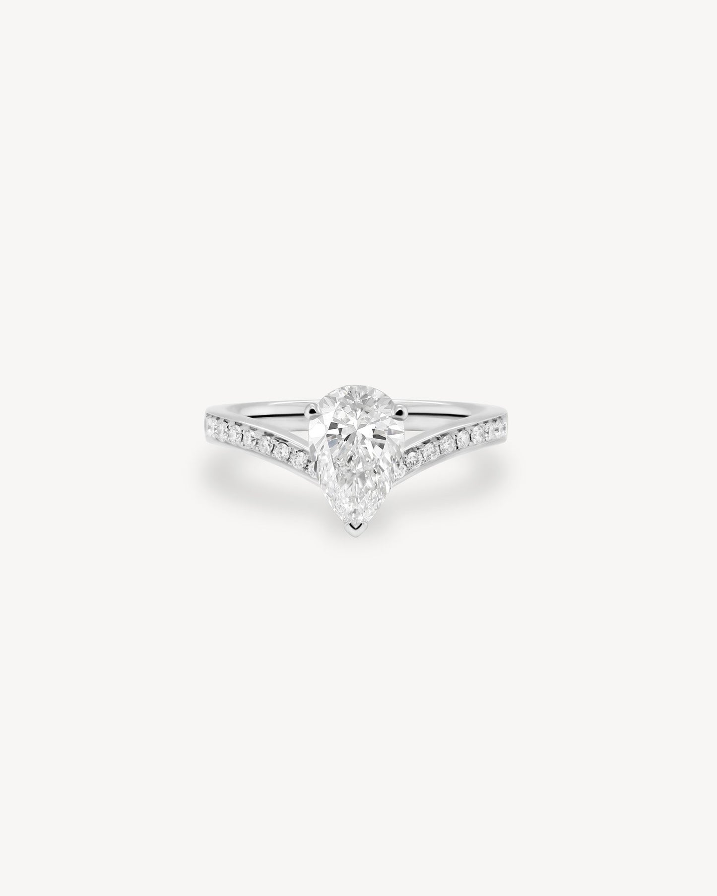 2 CT Round Three Stones Lab Grown Diamond Engagement Ring