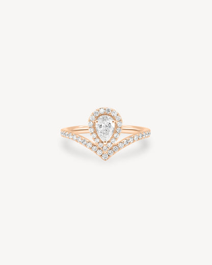 2 CT Round Three Stones Lab Grown Diamond Engagement Ring