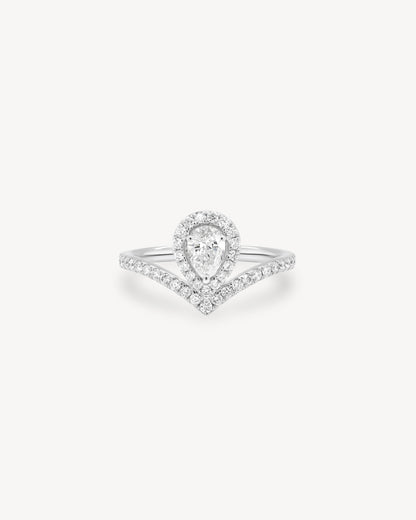2 CT Round Three Stones Lab Grown Diamond Engagement Ring