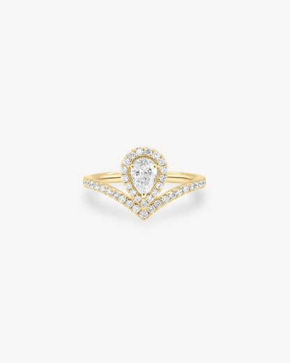 2 CT Round Three Stones Lab Grown Diamond Engagement Ring