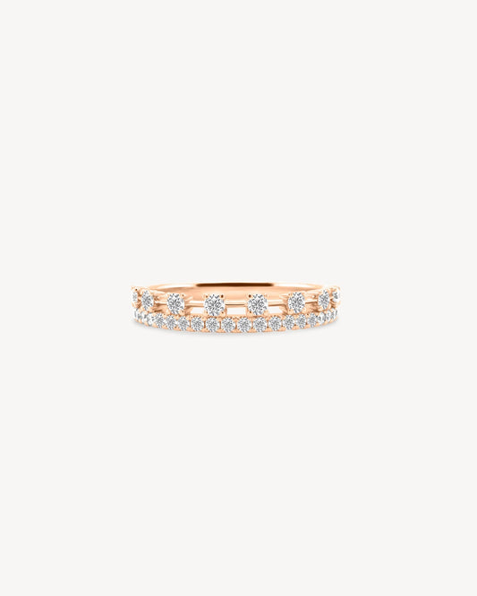 0.37 CT Round Full Eternity Lab Grown Diamond Wedding Band