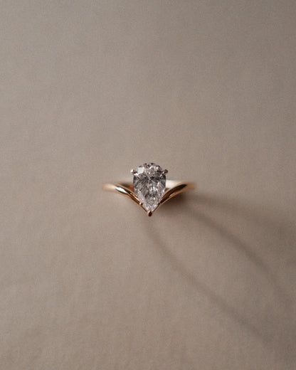 2 CT Round Three Stones Lab Grown Diamond Engagement Ring