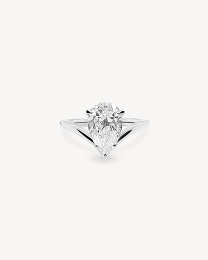 2 CT Round Three Stones Lab Grown Diamond Engagement Ring