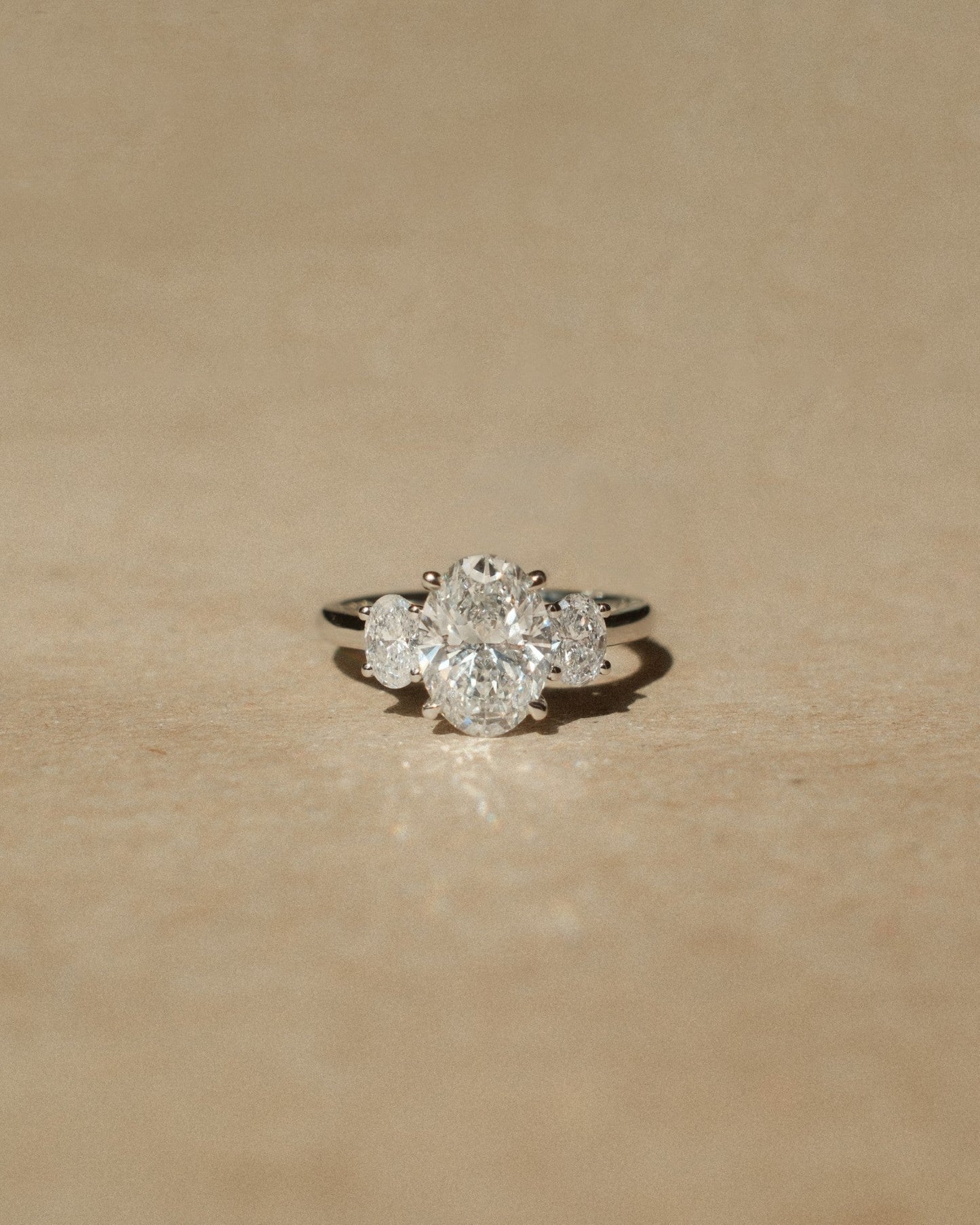 2 CT Round Three Stones Lab Grown Diamond Engagement Ring