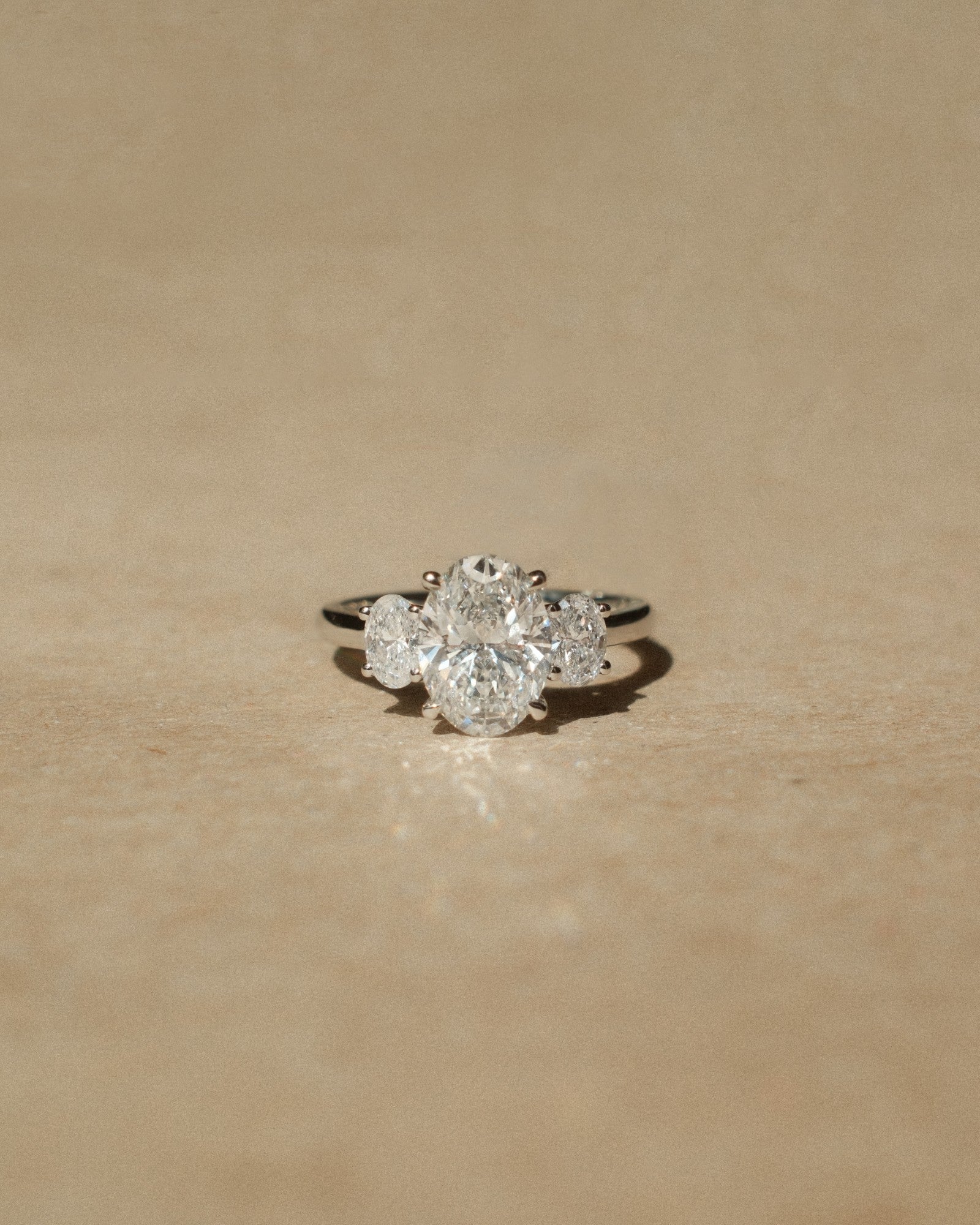 2 CT Round Three Stones Lab Grown Diamond Engagement Ring