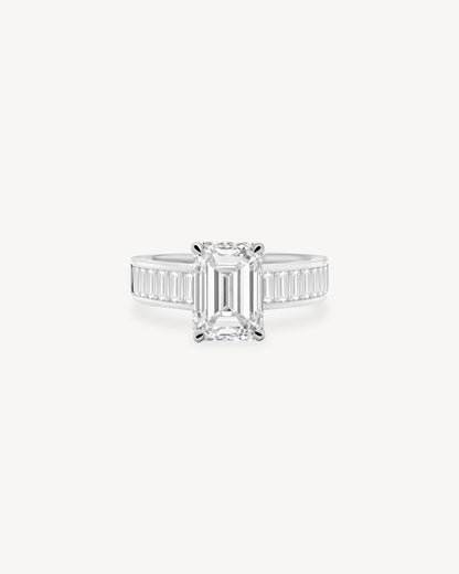 2 CT Round Three Stones Lab Grown Diamond Engagement Ring