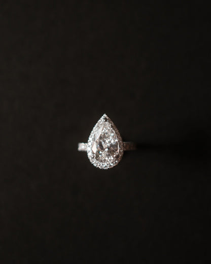 2 CT Round Three Stones Lab Grown Diamond Engagement Ring
