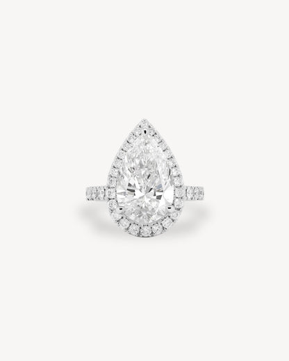 2 CT Round Three Stones Lab Grown Diamond Engagement Ring