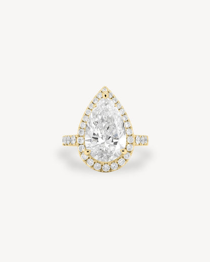 2 CT Round Three Stones Lab Grown Diamond Engagement Ring