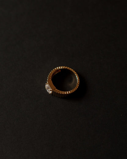 2 CT Round Three Stones Lab Grown Diamond Engagement Ring