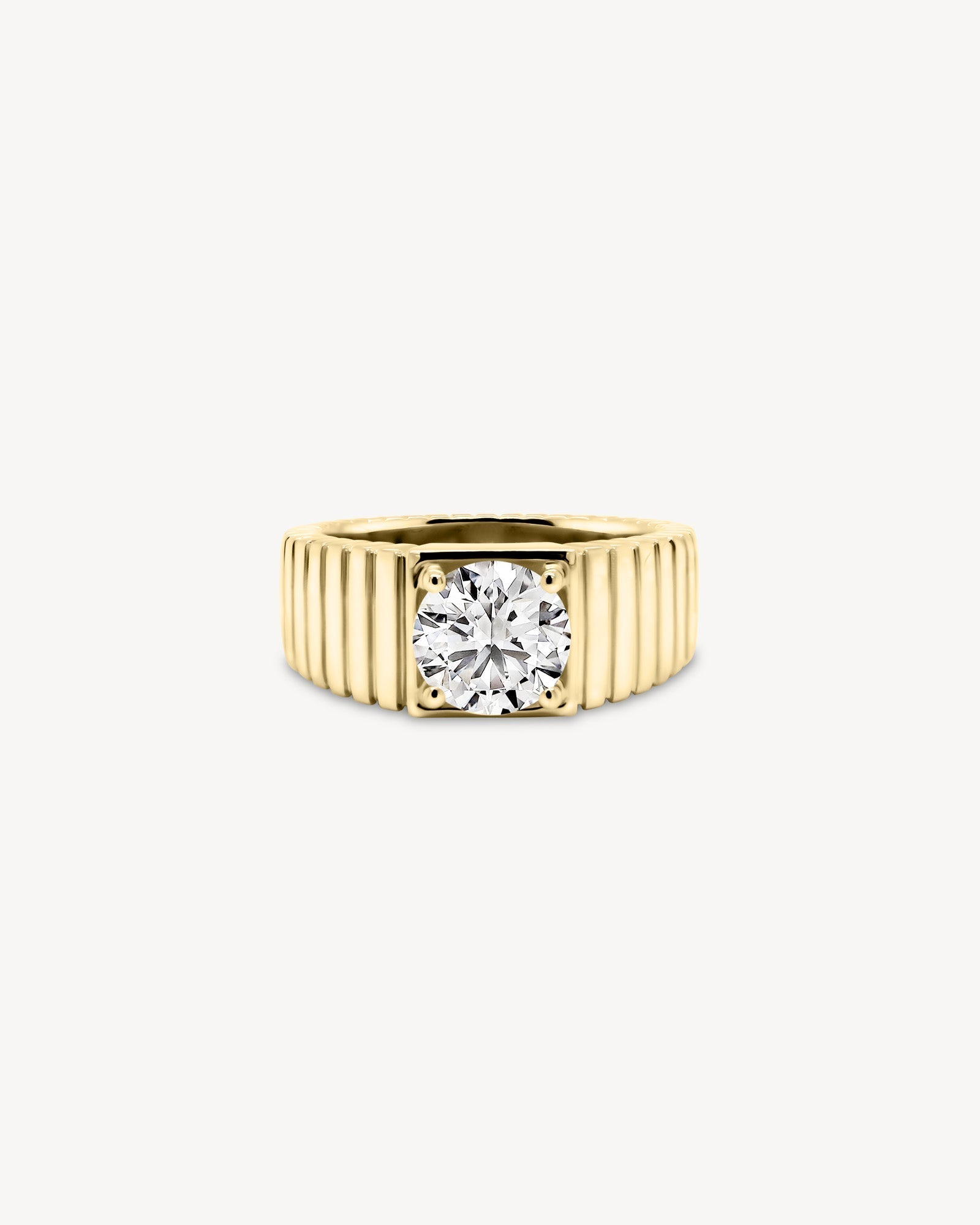 2 CT Round Three Stones Lab Grown Diamond Engagement Ring
