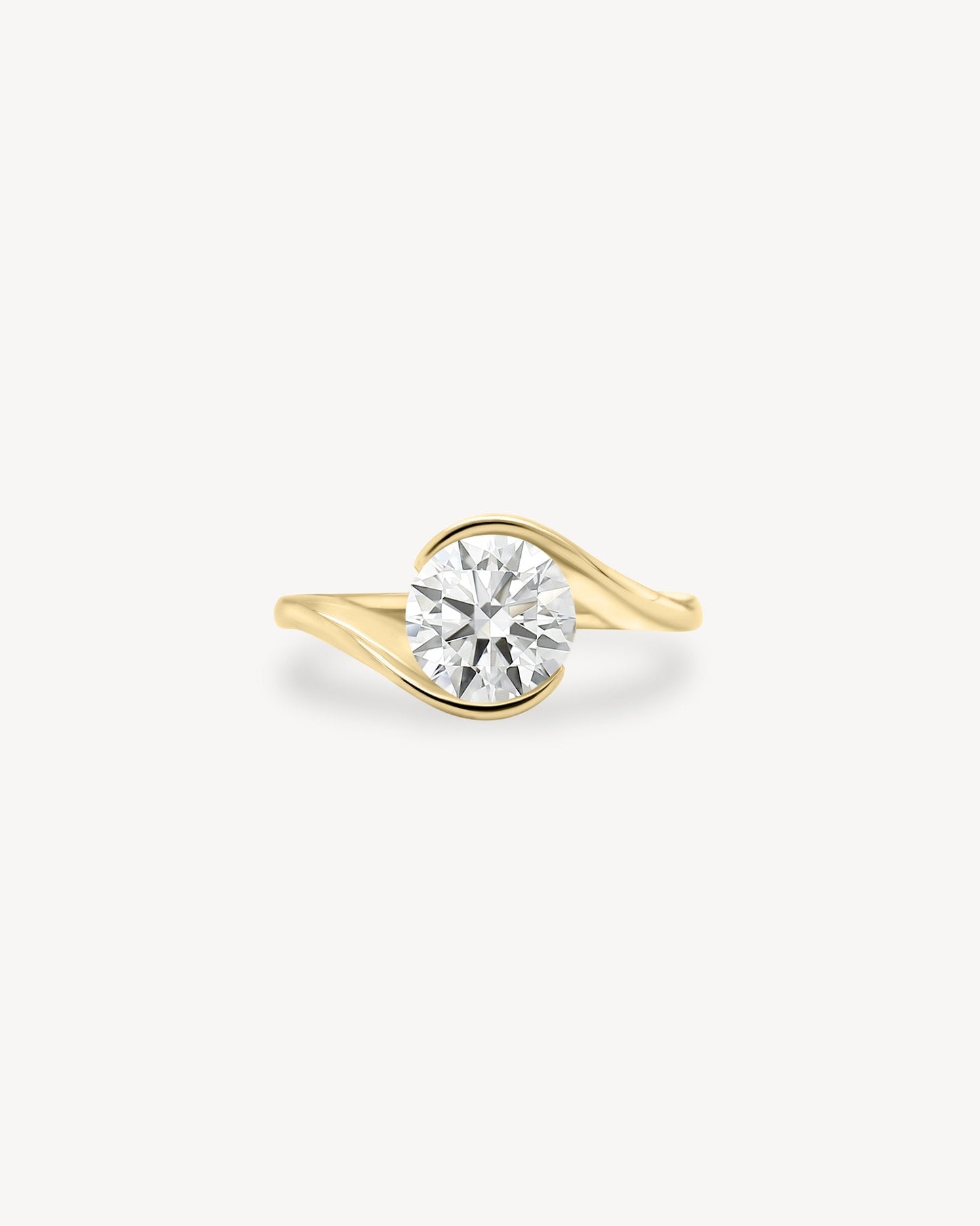 2 CT Round Three Stones Lab Grown Diamond Engagement Ring