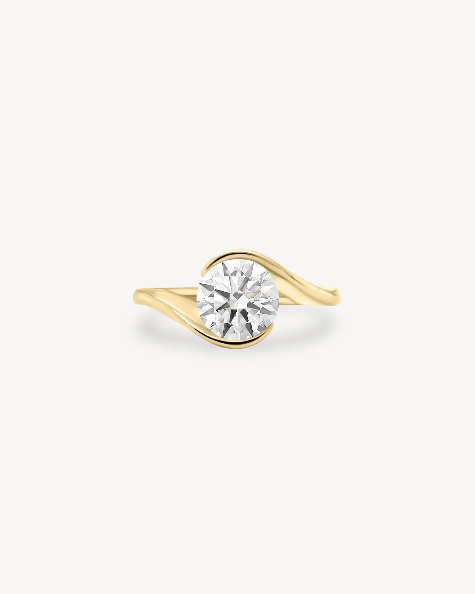 2 CT Round Three Stones Lab Grown Diamond Engagement Ring