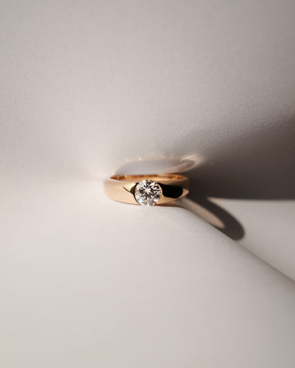2 CT Round Three Stones Lab Grown Diamond Engagement Ring
