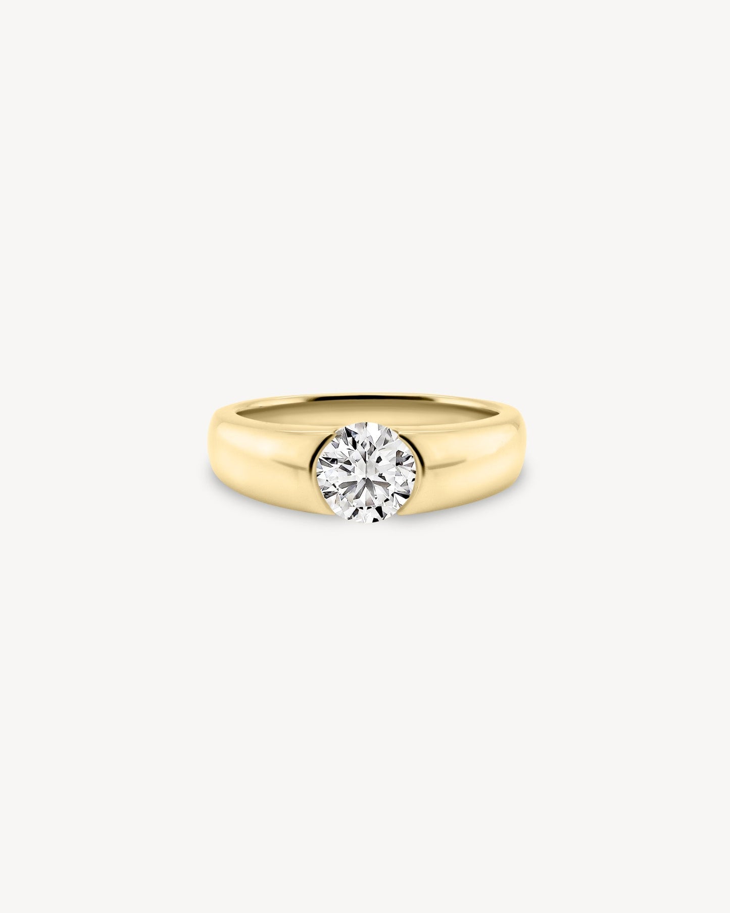 2 CT Round Three Stones Lab Grown Diamond Engagement Ring