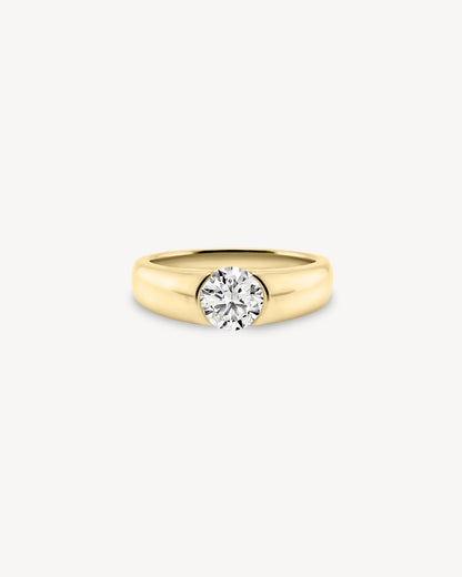 2 CT Round Three Stones Lab Grown Diamond Engagement Ring