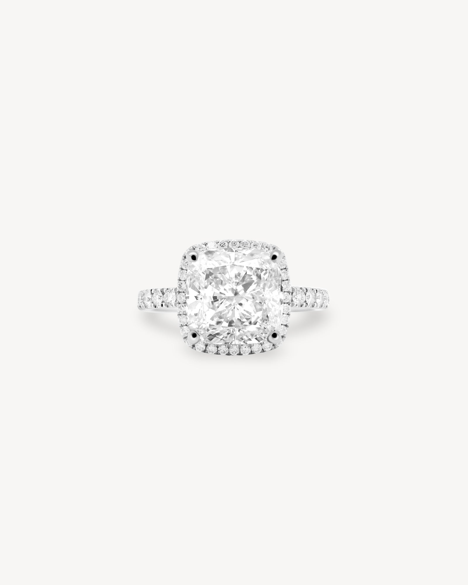 2 CT Round Three Stones Lab Grown Diamond Engagement Ring