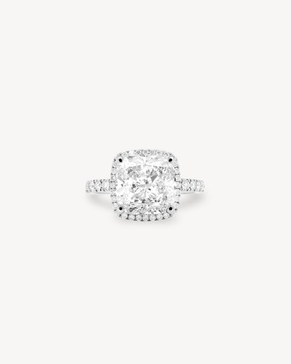 2 CT Round Three Stones Lab Grown Diamond Engagement Ring