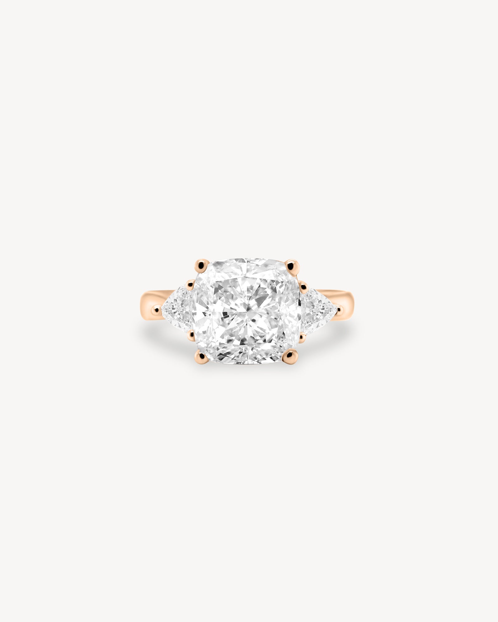 2 CT Round Three Stones Lab Grown Diamond Engagement Ring