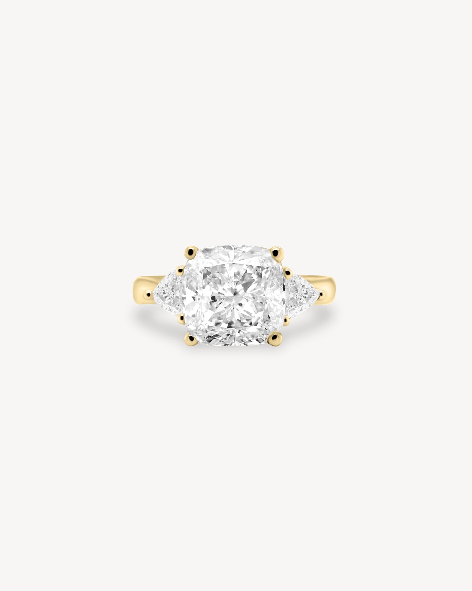 2 CT Round Three Stones Lab Grown Diamond Engagement Ring