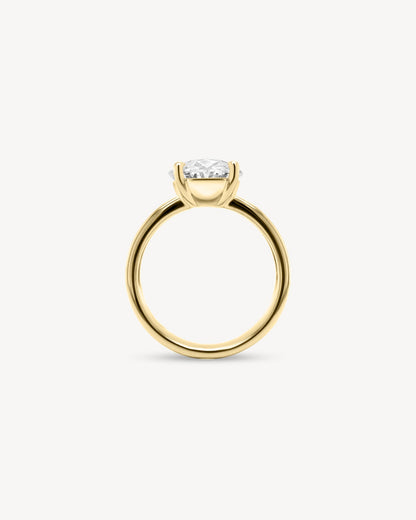 2 CT Round Three Stones Lab Grown Diamond Engagement Ring