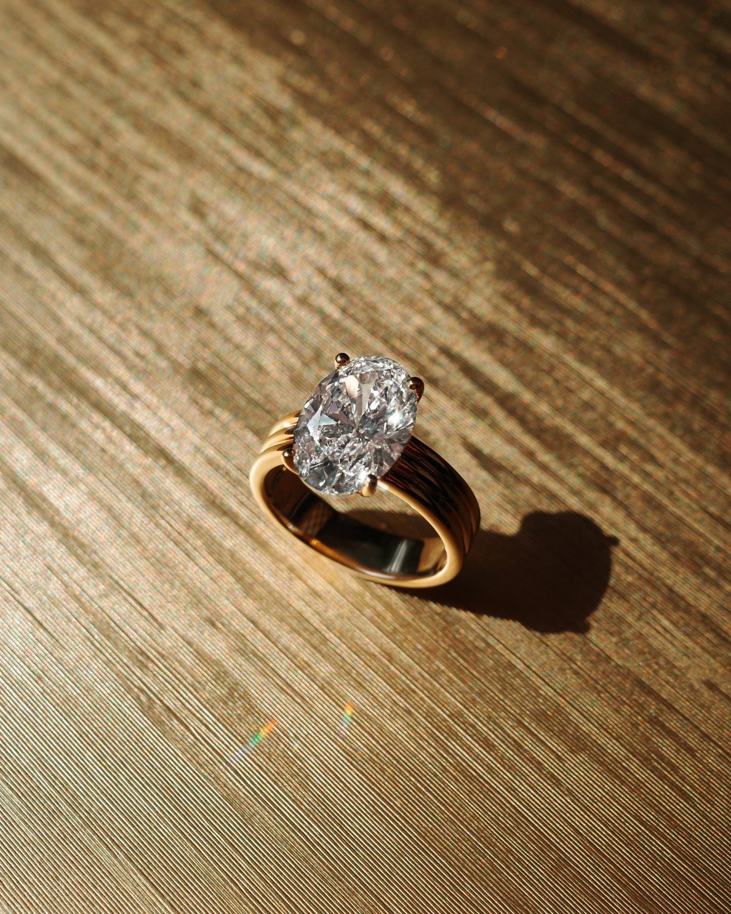 2 CT Round Three Stones Lab Grown Diamond Engagement Ring