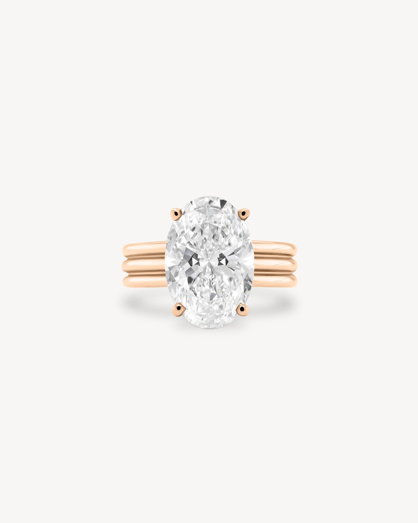 2 CT Round Three Stones Lab Grown Diamond Engagement Ring