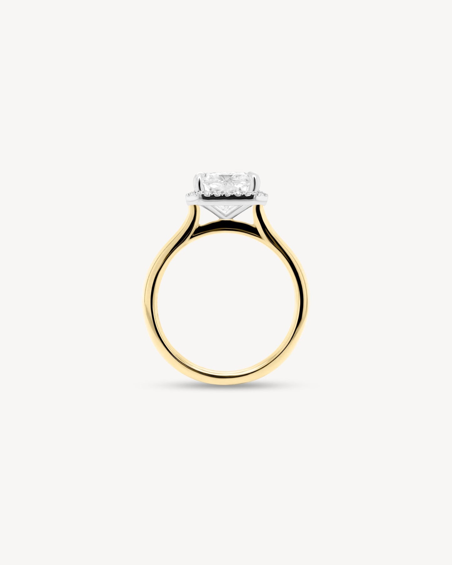2 CT Round Three Stones Lab Grown Diamond Engagement Ring