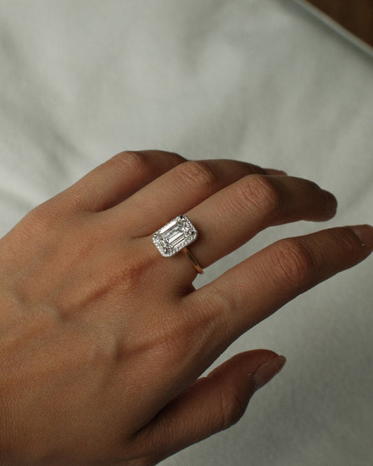 2 CT Round Three Stones Lab Grown Diamond Engagement Ring