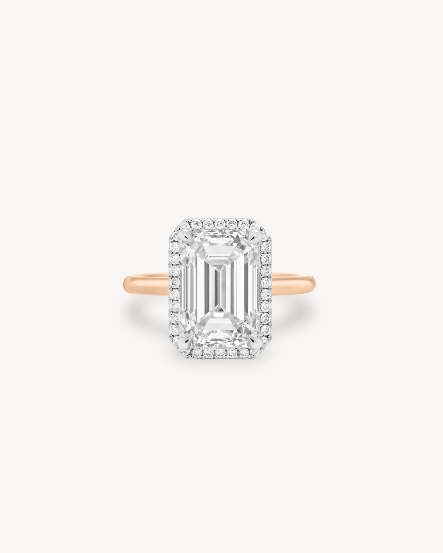 2 CT Round Three Stones Lab Grown Diamond Engagement Ring