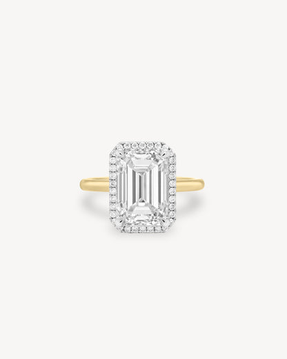 2 CT Round Three Stones Lab Grown Diamond Engagement Ring