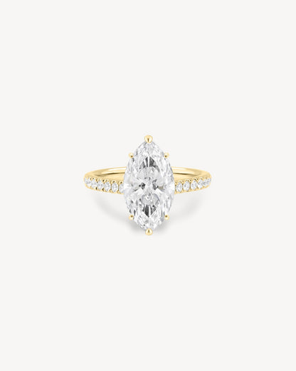 2 CT Round Three Stones Lab Grown Diamond Engagement Ring