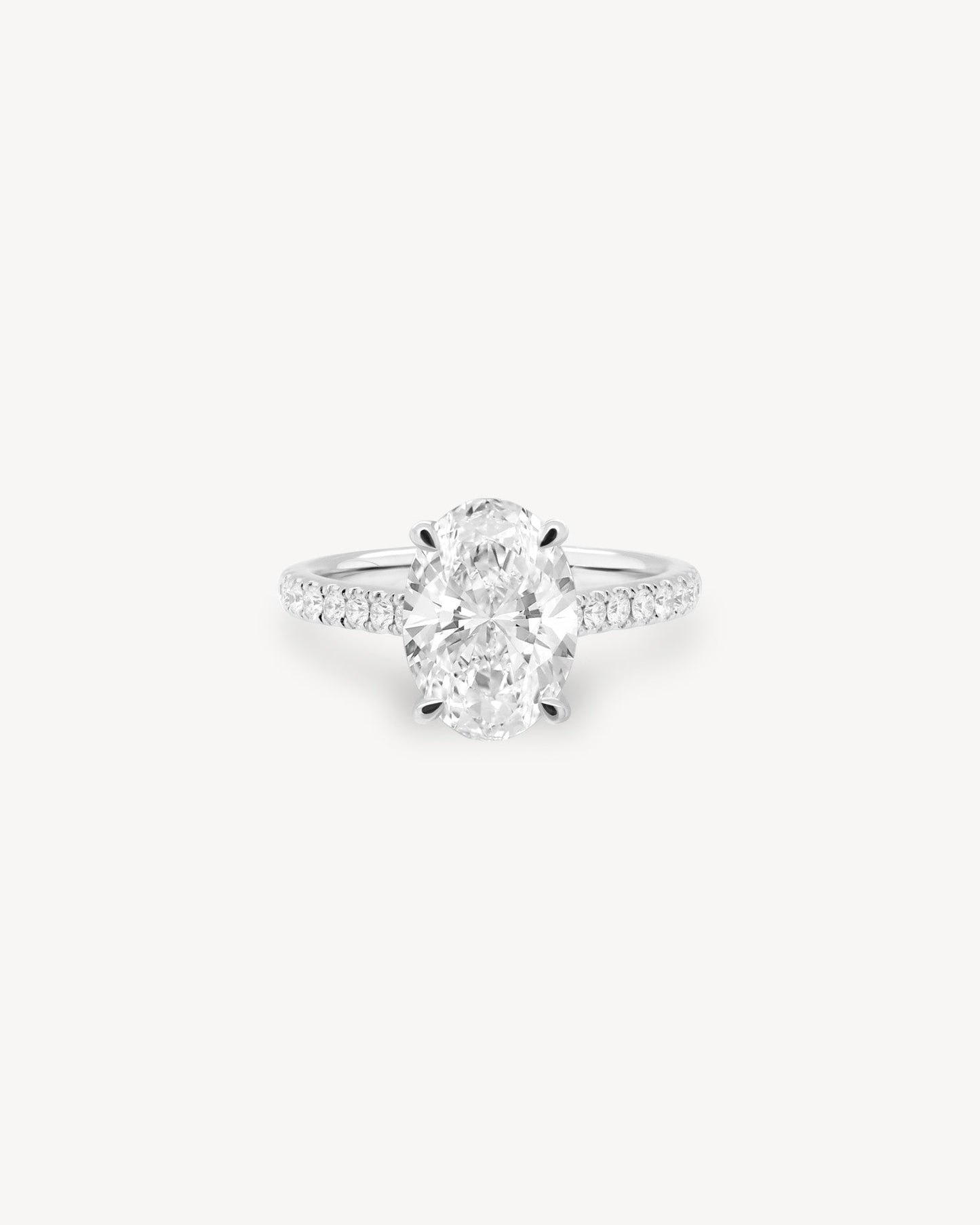 2 CT Round Three Stones Lab Grown Diamond Engagement Ring