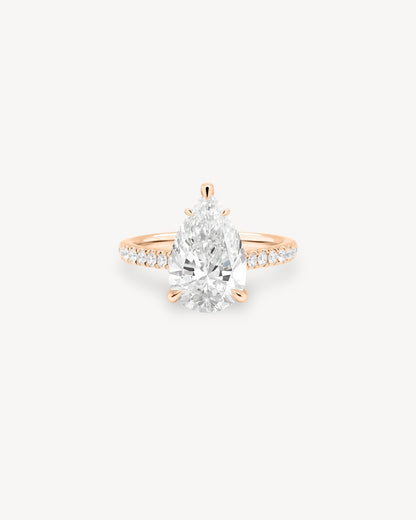2 CT Round Three Stones Lab Grown Diamond Engagement Ring