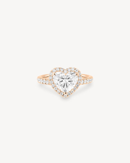 2 CT Round Three Stones Lab Grown Diamond Engagement Ring