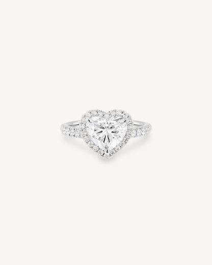 2 CT Round Three Stones Lab Grown Diamond Engagement Ring