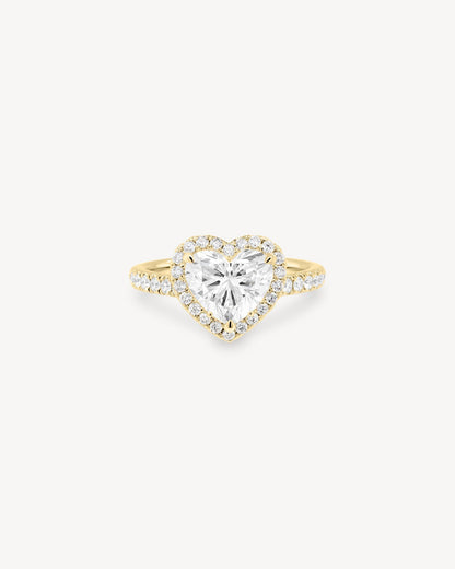 2 CT Round Three Stones Lab Grown Diamond Engagement Ring