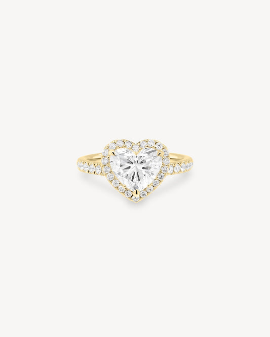 2 CT Round Three Stones Lab Grown Diamond Engagement Ring