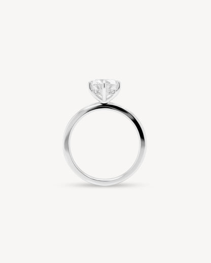 2 CT Round Three Stones Lab Grown Diamond Engagement Ring
