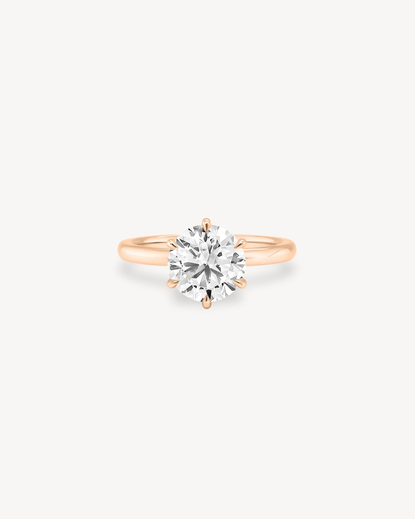 2 CT Round Three Stones Lab Grown Diamond Engagement Ring