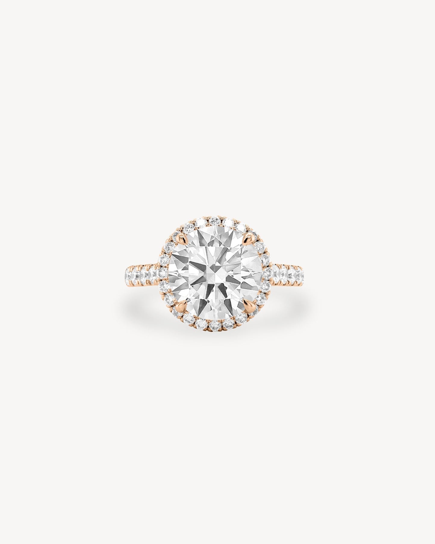 2 CT Round Three Stones Lab Grown Diamond Engagement Ring