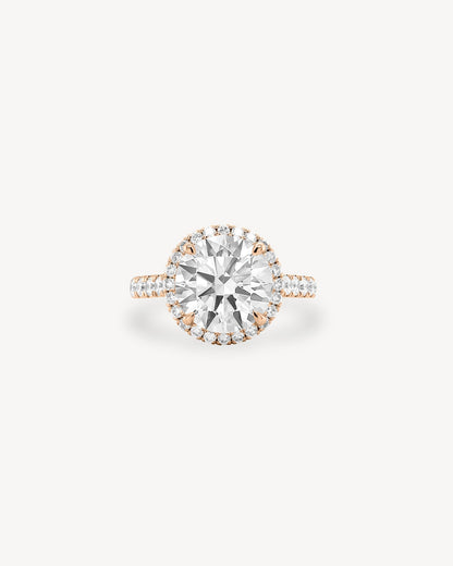 2 CT Round Three Stones Lab Grown Diamond Engagement Ring