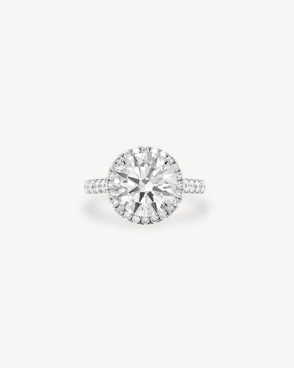 2 CT Round Three Stones Lab Grown Diamond Engagement Ring