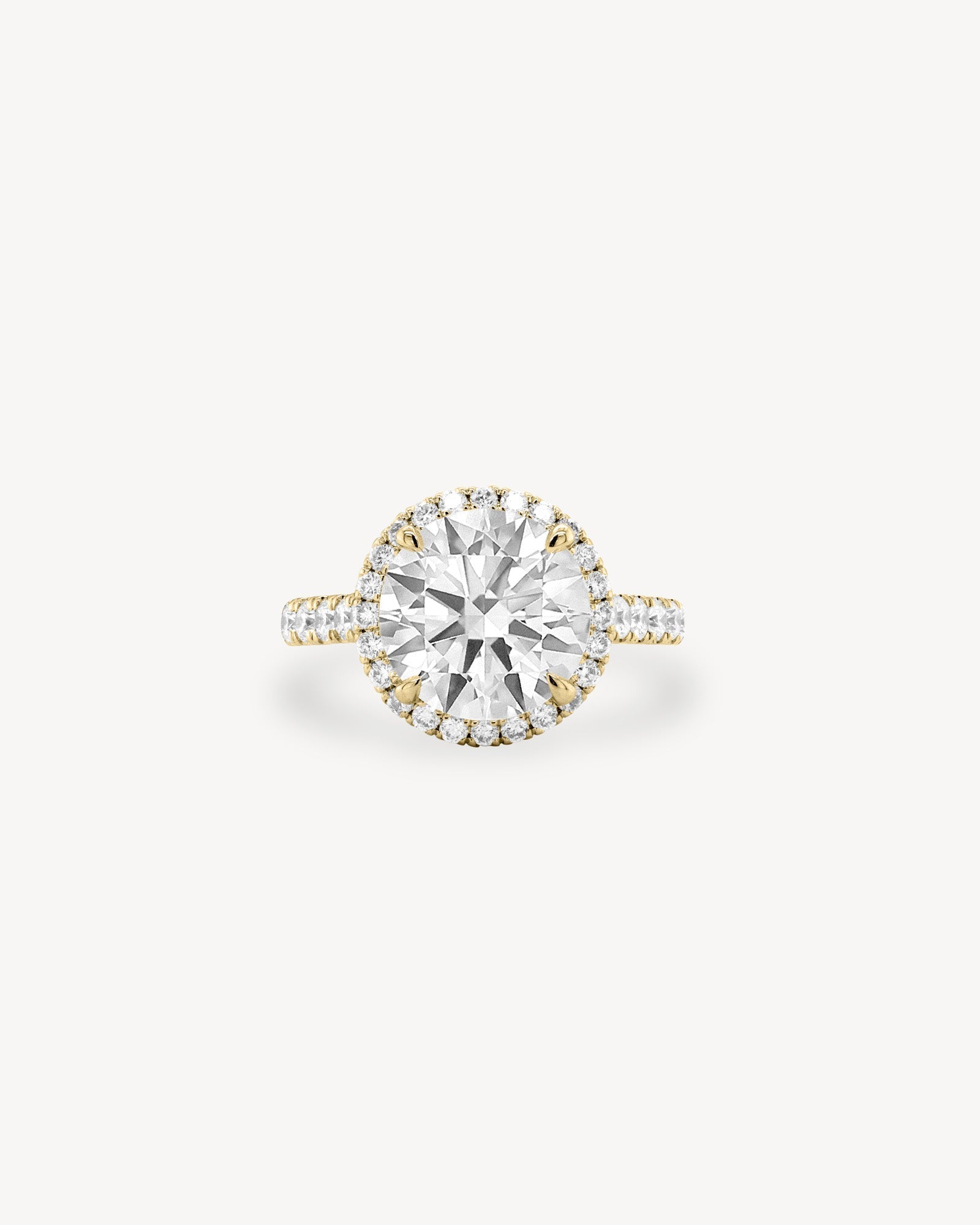 2 CT Round Three Stones Lab Grown Diamond Engagement Ring