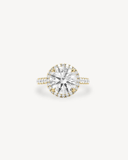 2 CT Round Three Stones Lab Grown Diamond Engagement Ring