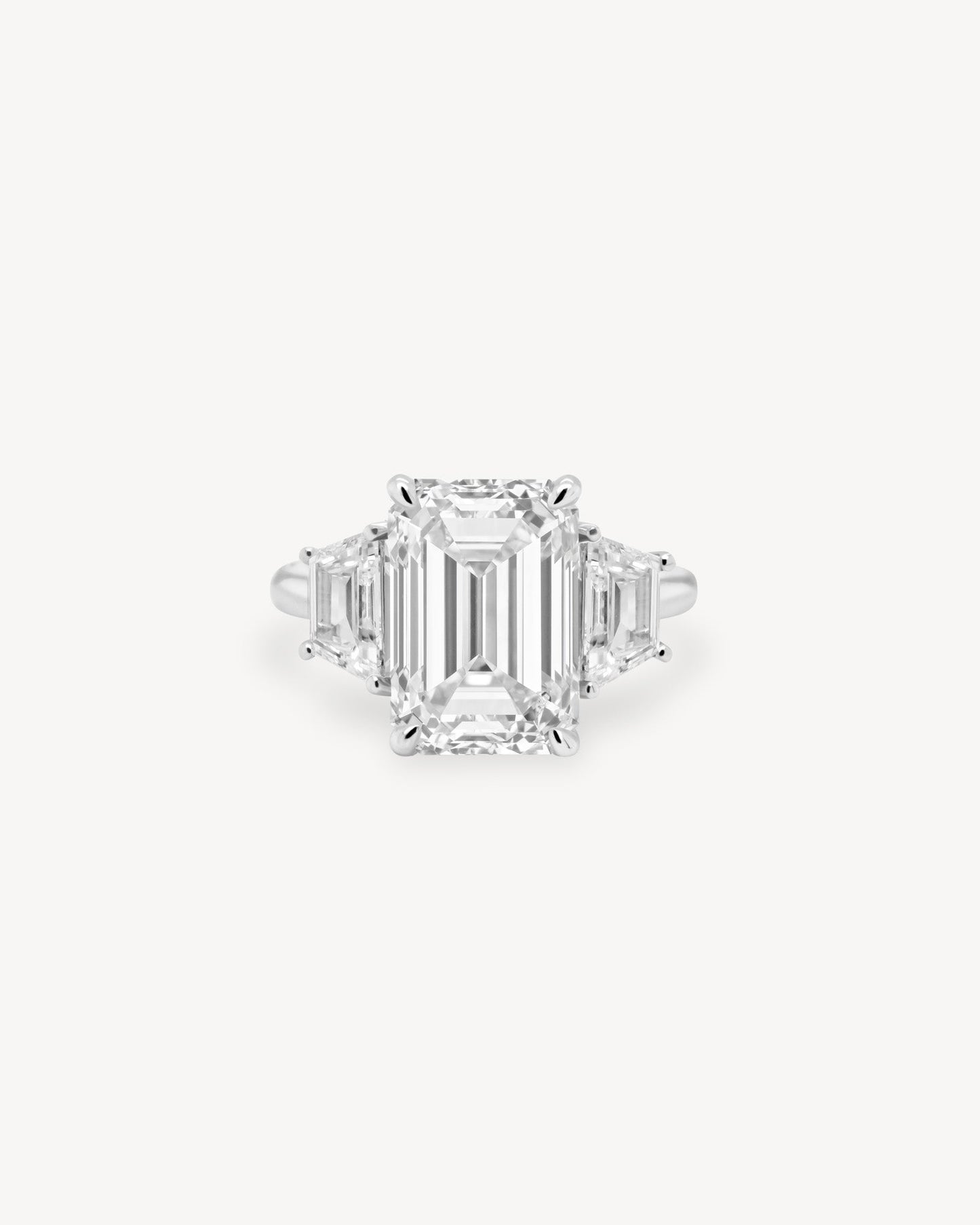 2 CT Round Three Stones Lab Grown Diamond Engagement Ring