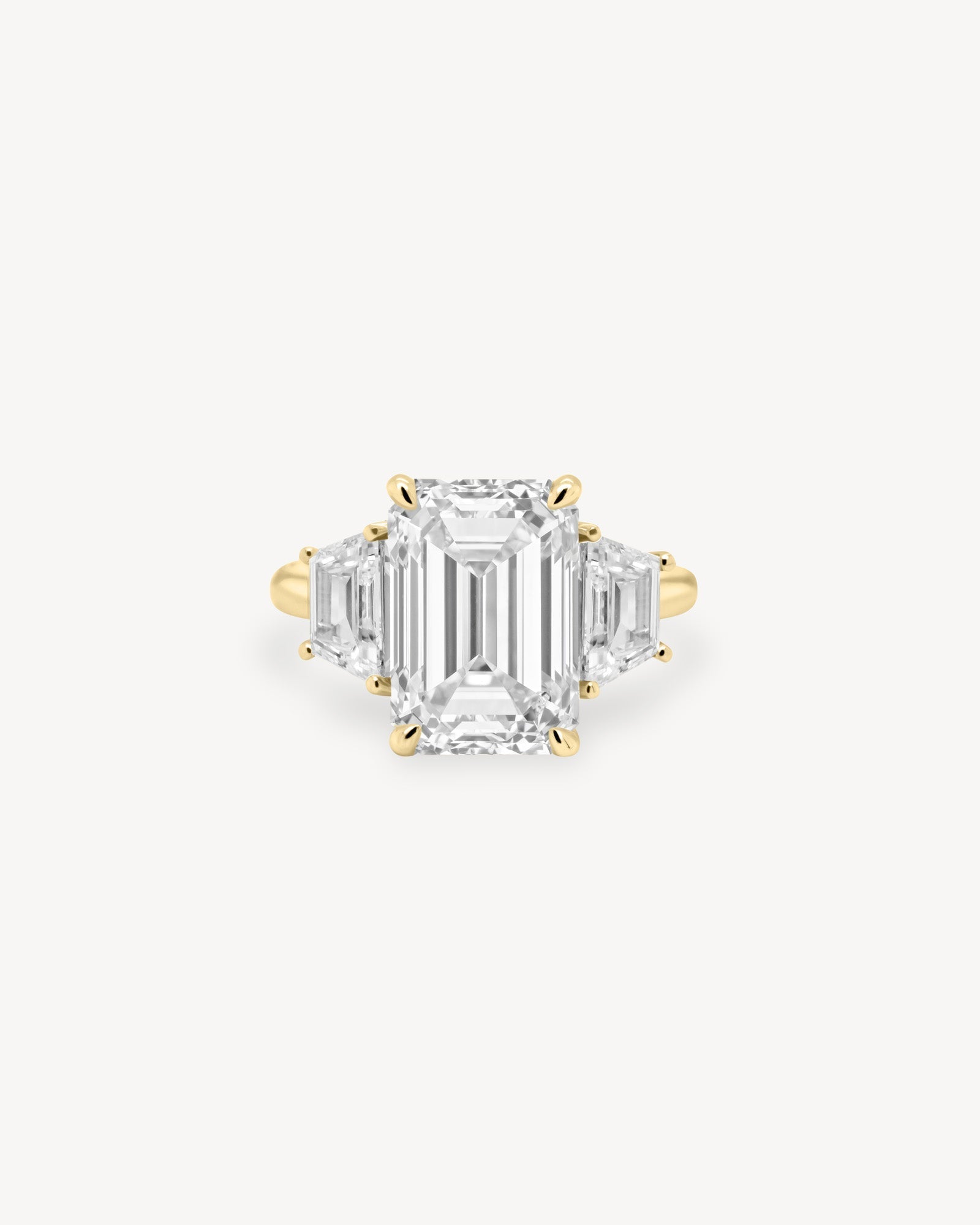 2 CT Round Three Stones Lab Grown Diamond Engagement Ring