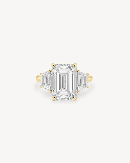 2 CT Round Three Stones Lab Grown Diamond Engagement Ring