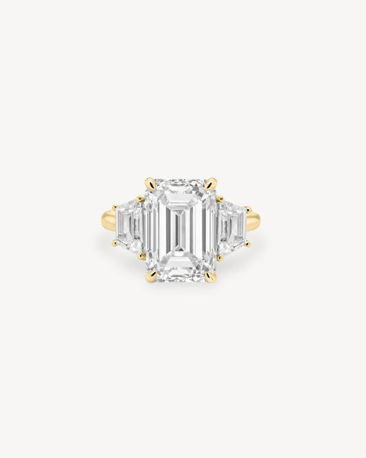 2 CT Round Three Stones Lab Grown Diamond Engagement Ring