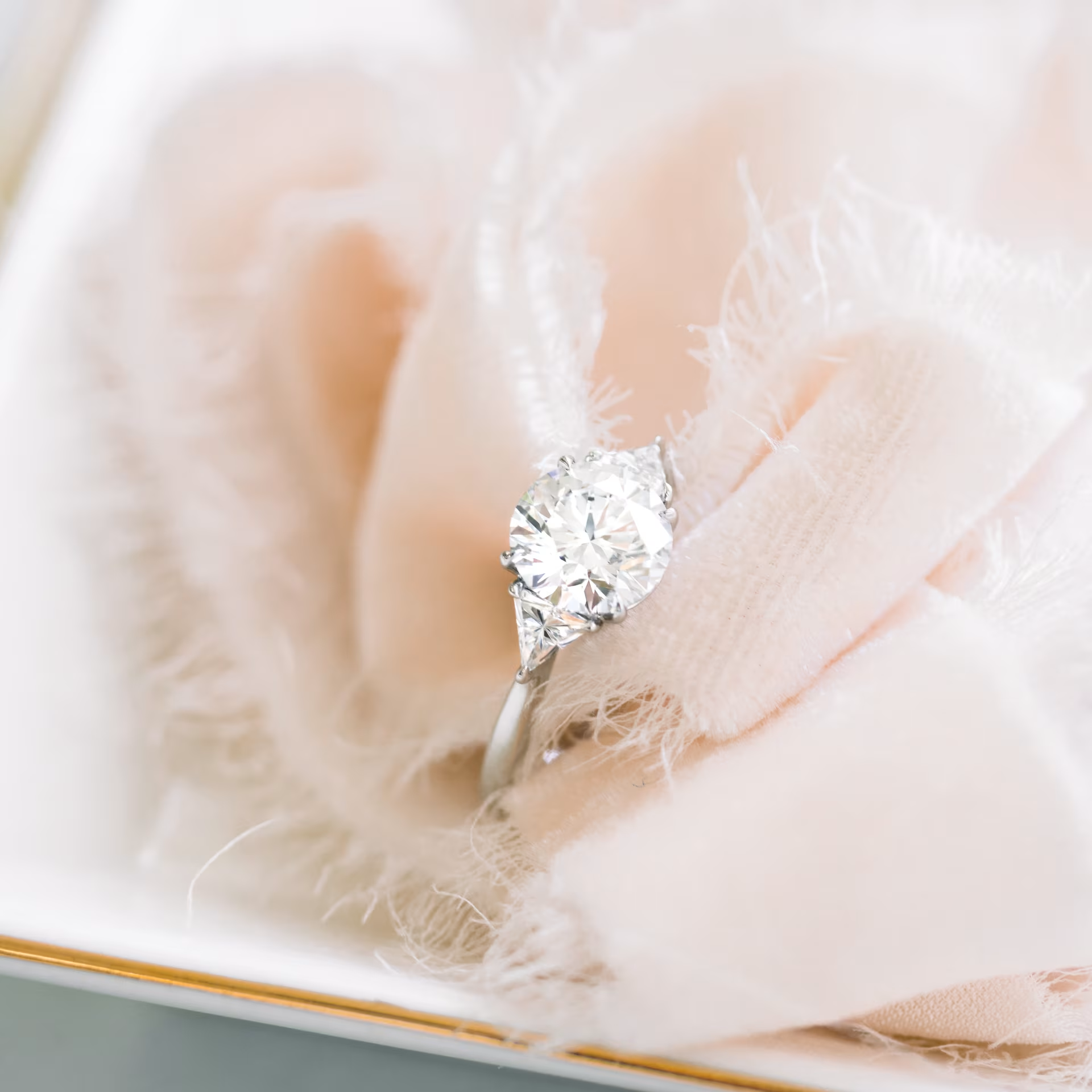 Marquise Cut Cluster Styled Lab Grown Diamond Engagement Ring